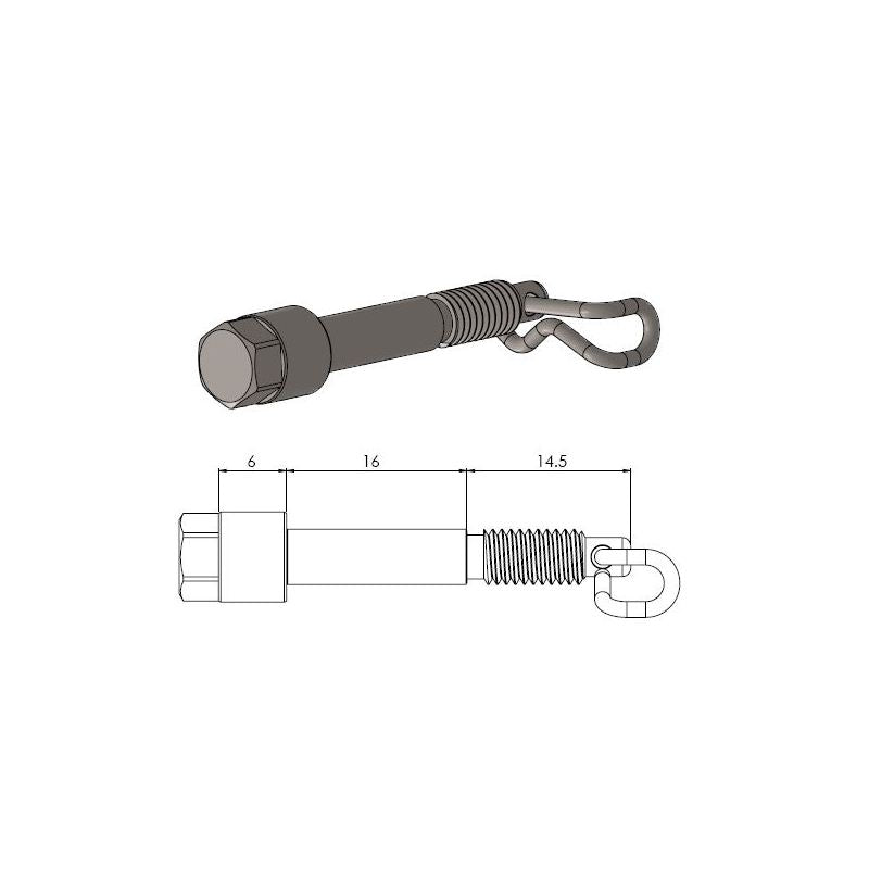 Moto-Master Bremsbelagstift hinten 213041