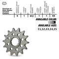 Moto-Master Front Sprocket Beta / KTM / Husqvarna