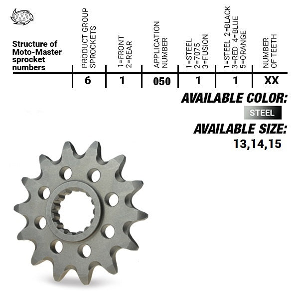 Moto-Master Front Sprocket 420 Yamaha YZ65
