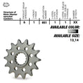Front Sprocket 428 KTM/HQV/GASGAS 85