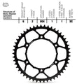 Moto-Master Stahl Kettenrad 428 Suzuki / Yamaha 85