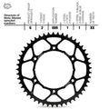 MMT Ultra-Light Offroad Stahl Kettenrad Yamaha / Fantic
