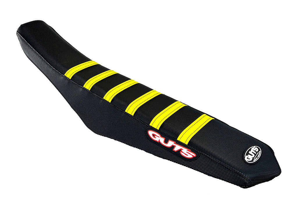 GUTS Racing Sitzbankbezug Ribbed | SUZUKI RM-Z250/450 2018-2025 | Black-Yellow