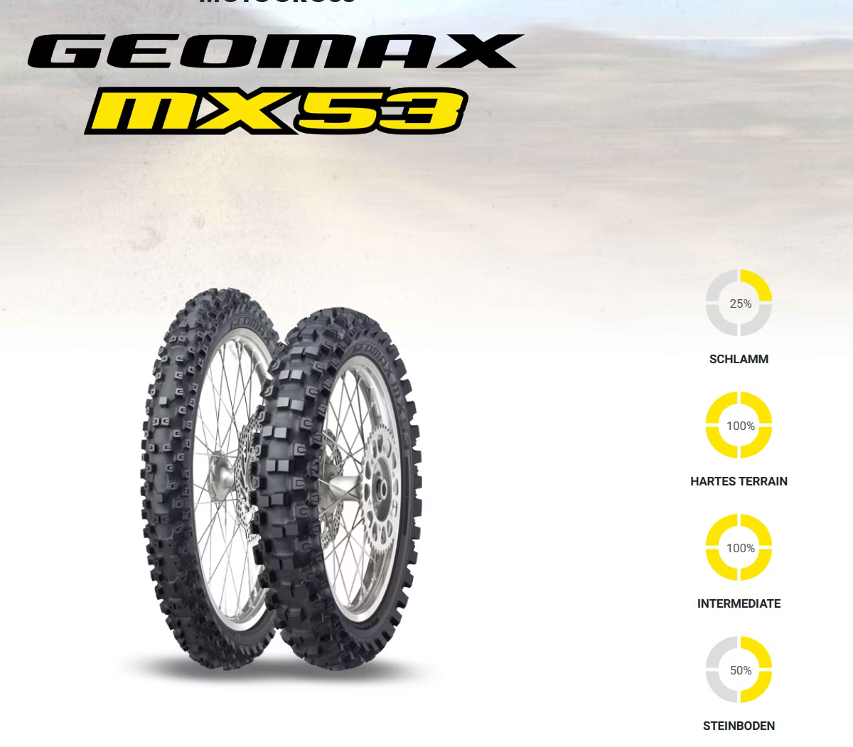 Dunlop Geomax MX53 Hinterreifeneifen