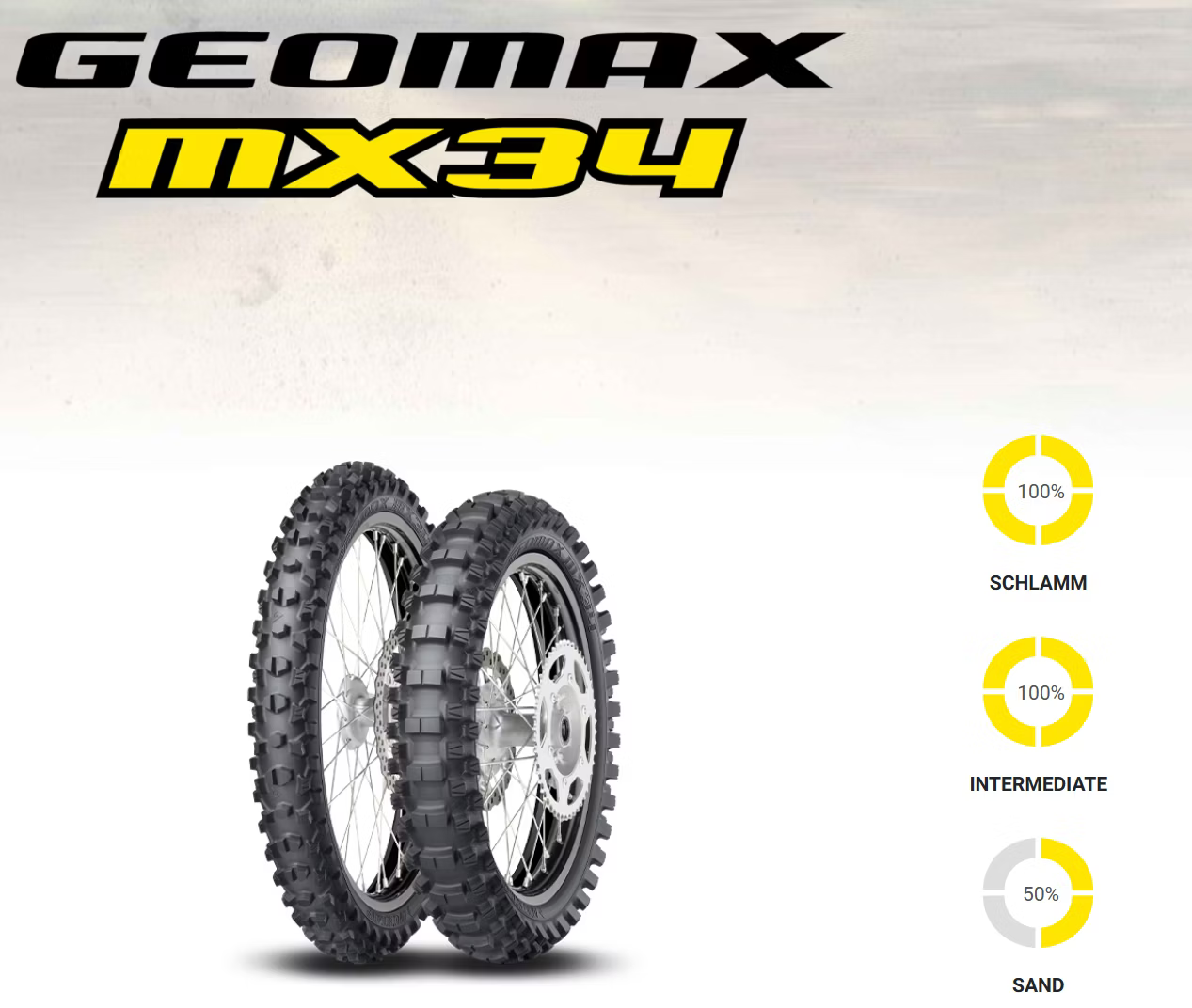 Dunlop Geomax MX34 Hinterreifen