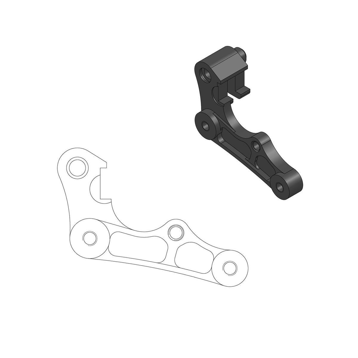 MOTO-MASTER Oversize Adapter für YAMAHA, FANTIC