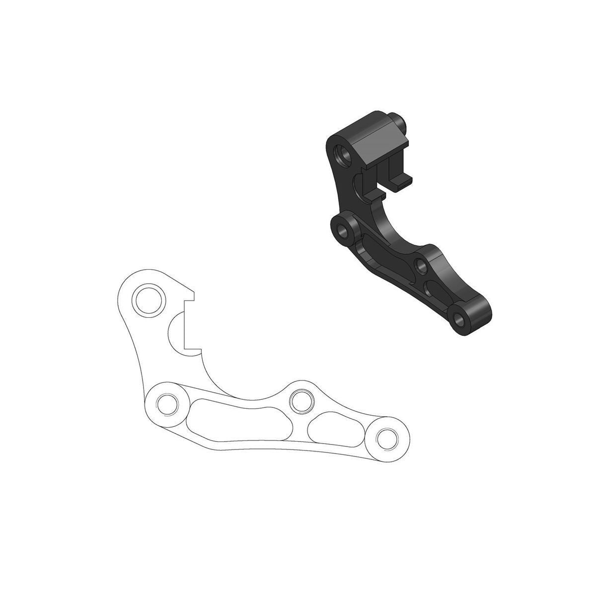 MOTO-MASTER Oversize Adapter für YAMAHA, FANTIC