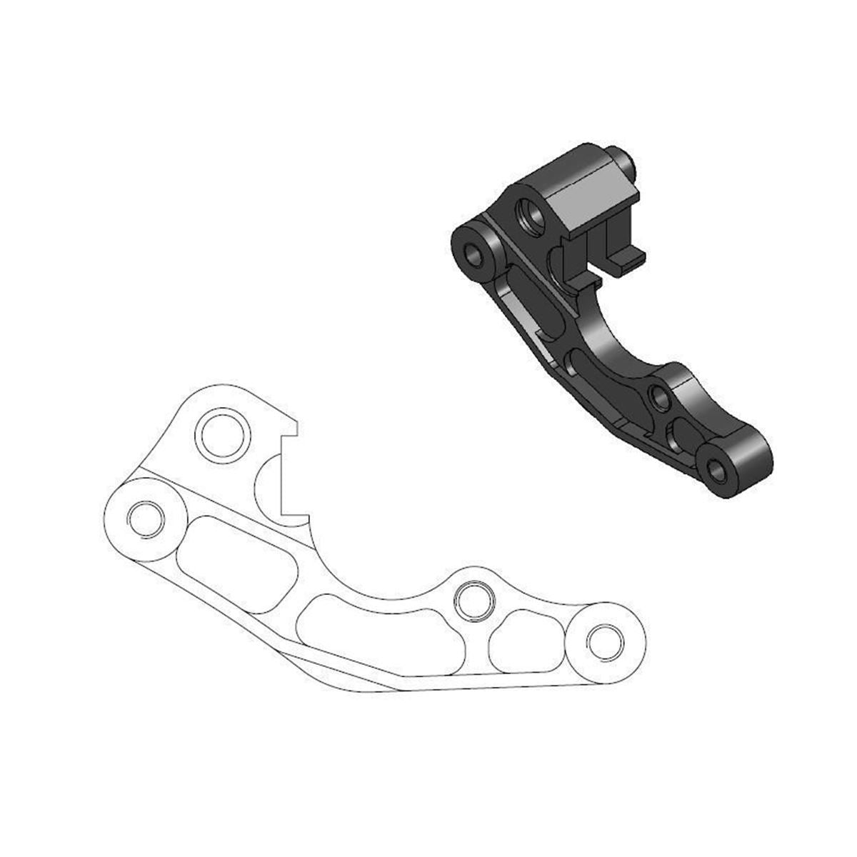 MOTO-MASTER Oversize Adapter für KAWASAKI, SUZUKI, YAMAHA