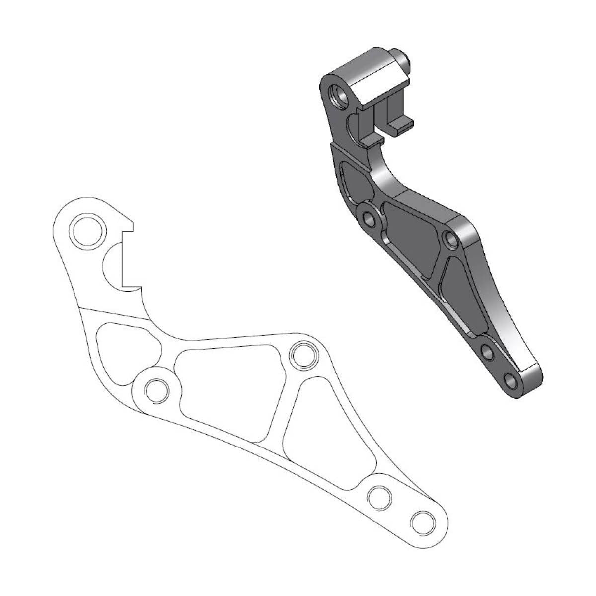 MOTO-MASTER Adapter SM-Street für KTM, HUSQVARNA
